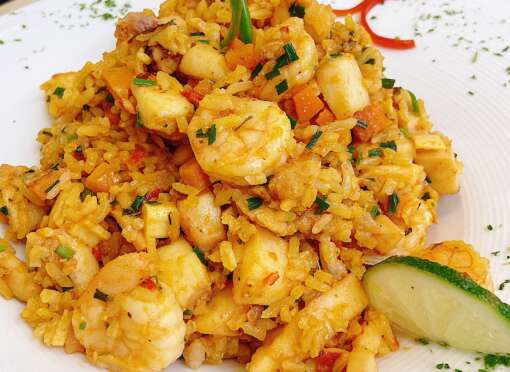 Arroz con langostinos