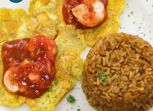 Patacones con ceviche x 4